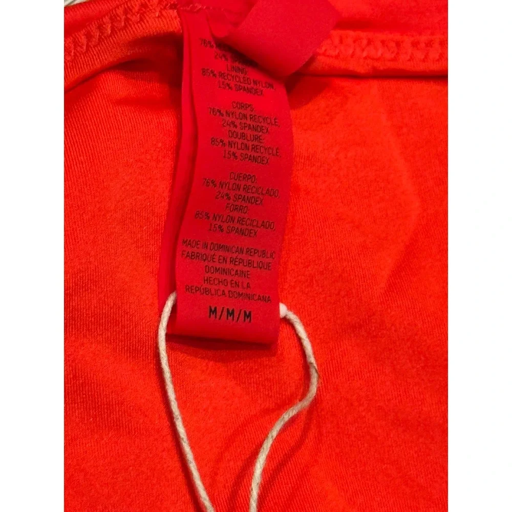 SKIMS Recycled Swim Mid Waist Bottom Ruby Red Bikini SW-MWB-0748 Womens Medium